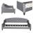 Dual-Function Modern Luxury Upholstered Daybed-1332004366-1332004353