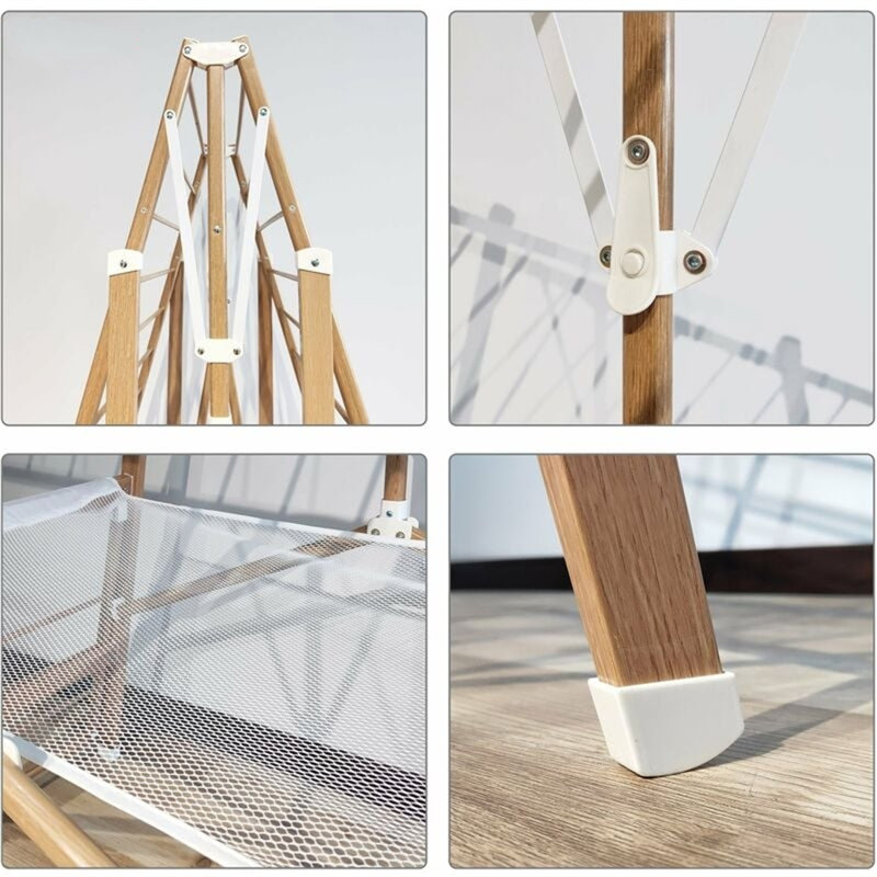 Wood Foldable Gullwing Drying Rack