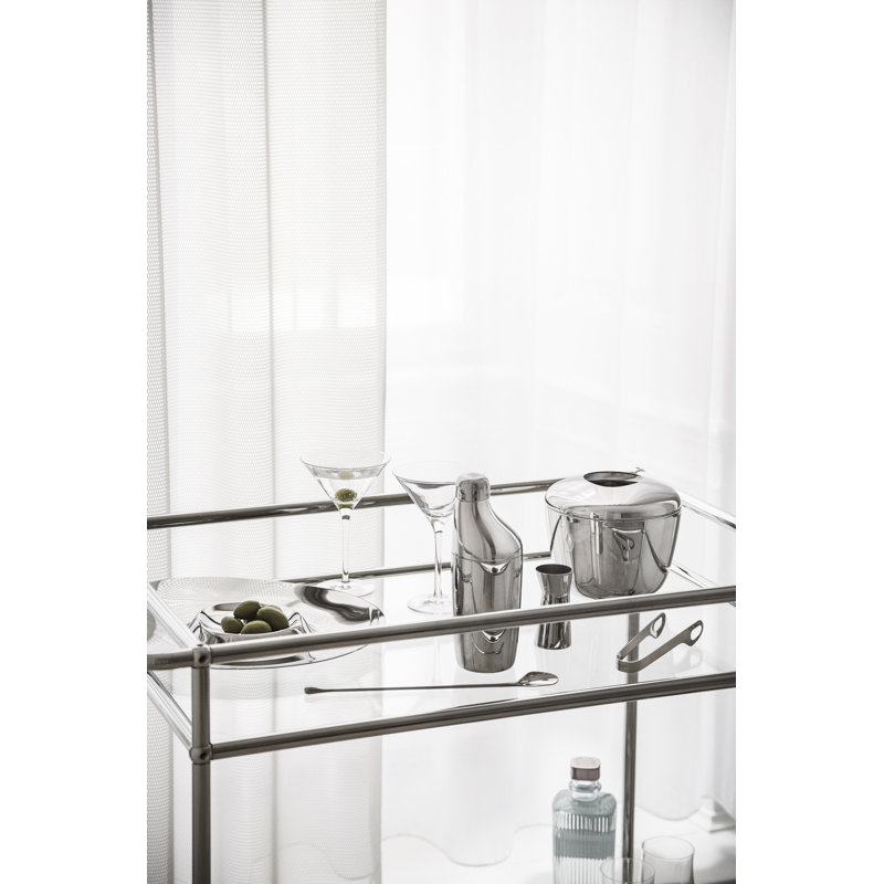 Mirror-Polished Stainless Steel Ergonomic Cocktail Shaker