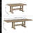 Osbourne 6-Person Extendable Double Pedestal Dining Set-94490645