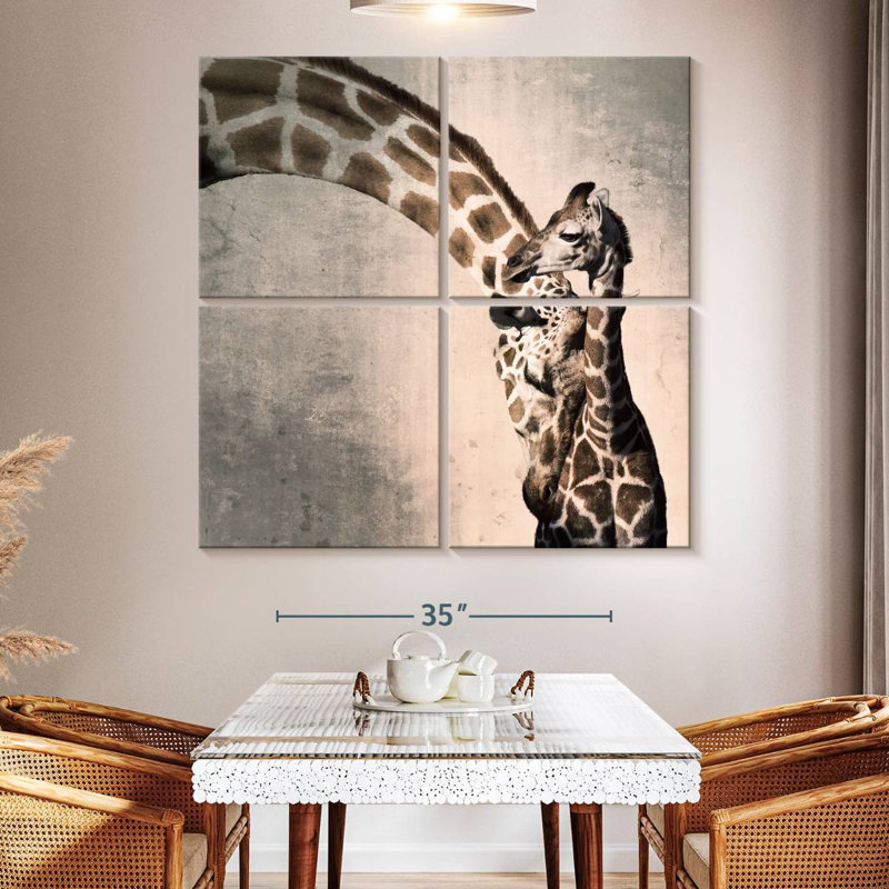 Brampt Mother And Son Giraffe