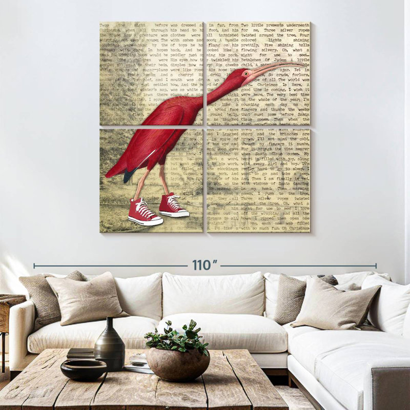 Ketti Bird Shoes I, 74" H x 74" W