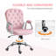 Chaise de bureau en velours pour la maison Vinsetto