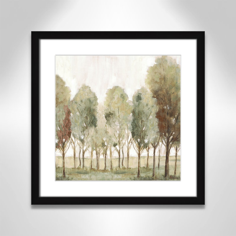 «Silent Fall I Print» par Eva Watts, Imprimé mat, L 17 po x H 17 po, Noir satiné