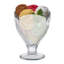 Set of 4 270ml Clear Glass Ice Cream Sundae Dessert Bowl Glasses Footed Cups