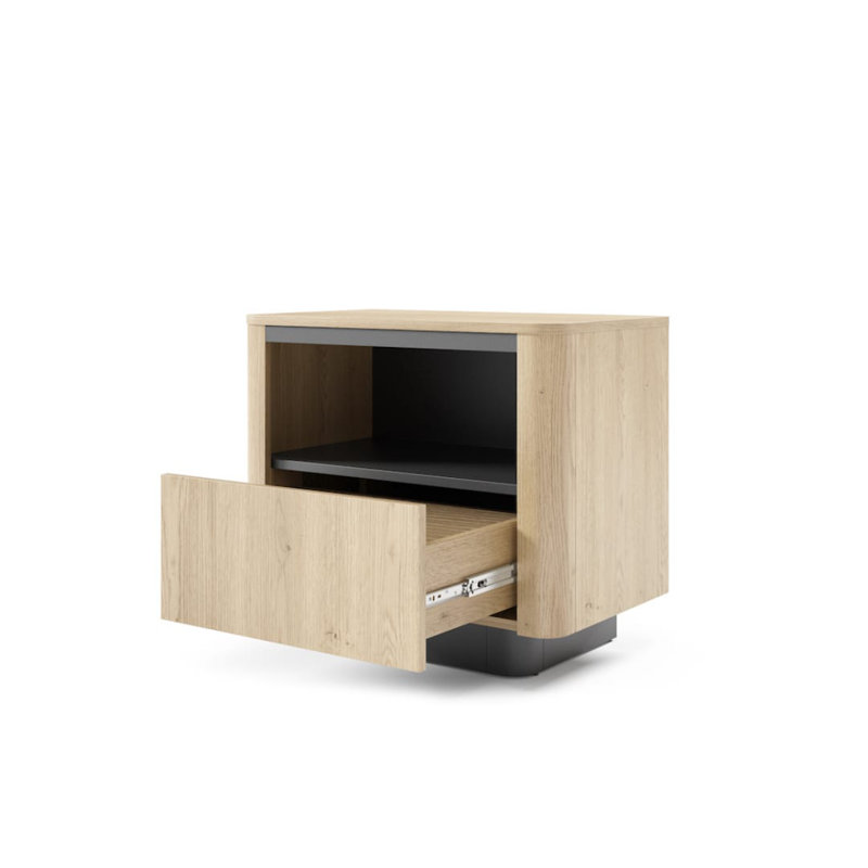 Takuya 63cm W Manufactured Wood Bedside Table