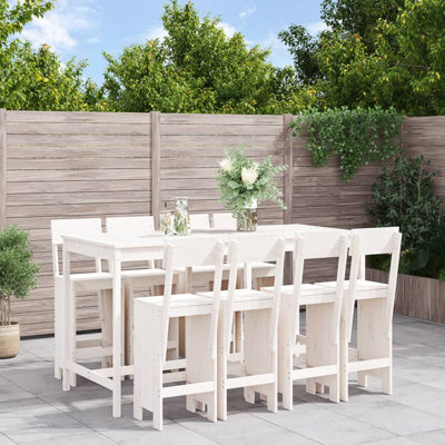 Azmira Brayden Studio Bar Set with Wood Frame and Solid Wood Outer Material