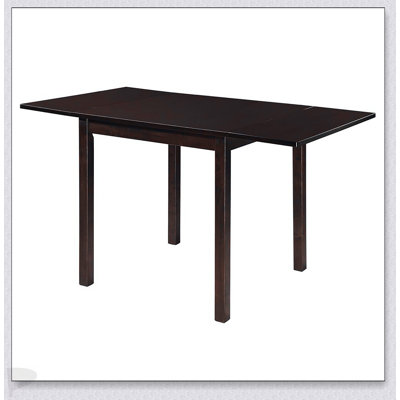 Cappuccino Dining Table With Drop Extension Leaf, Perfect For Small Spaces And Versatile Use