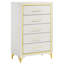 Commode blanche 5 tiroirs Chesney