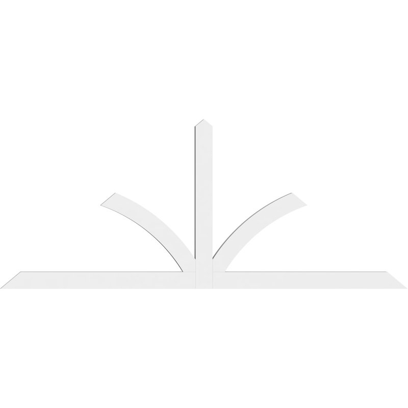 Support pour pignon en PVC de qualité architecturale Richland, H 40 po x l 96 po (pas : 10/12), P 2 po x F 4 po