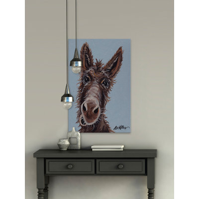 « donkey favori », reproduction de peinture à l’acrylique sur toile tendue