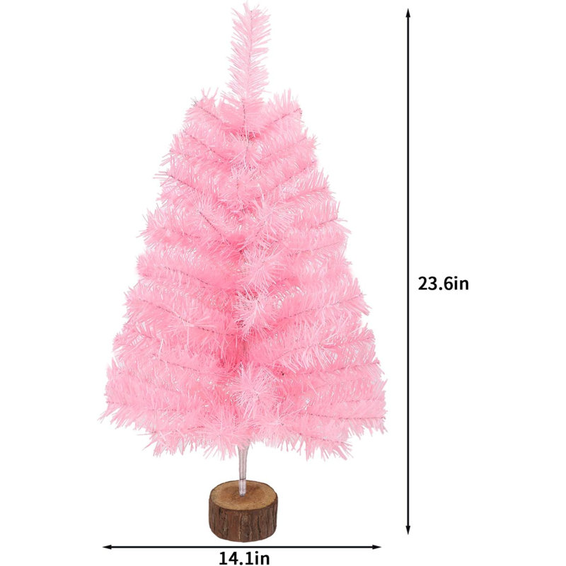 Artificial Tree Stand For Max. Tree Height Under 6 Ft., White/Pink