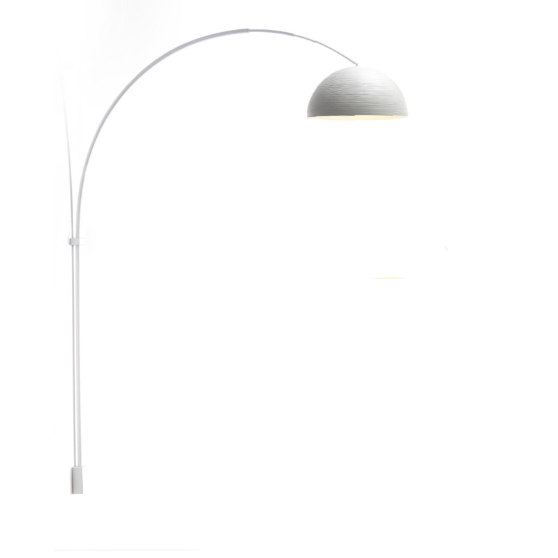 Tyrone LED Armed Sconce, White lacquer