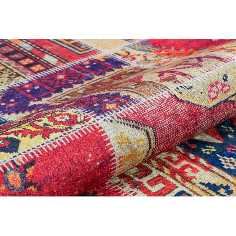 Tapis intérieur / extérieur en coton Runo, Rectangle 2 pi 7 po x 4 pi 11 po