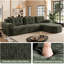 Canapé à compression avec repose-pieds 4 pièces 112,2 po sans assemblage requis Cloud Couch-131182316