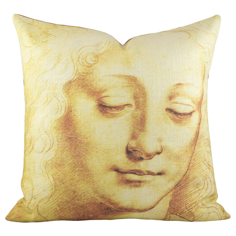 Grace Cotton Blend Reversible Throw Pillow