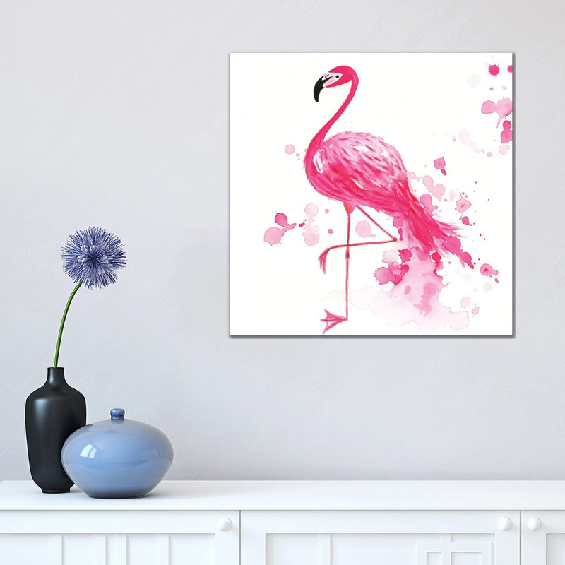 Flamingo I - Wrapped Canvas Painting, 45.72 cm H x 45.72 cm W x 1.91 cm D
