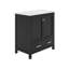 Meuble-lavabo de 30 po avec lavabo simple, armoire de rangement avec 2 portes et un tiroir-2073031541
