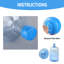Bouchons de bouteilles d'eau de 20 gallons, capuchons de cruche d'eau de 3 et 5 gallons, capuchon de remplacement réutilisable, bouchons pour bouteilles de 55 mm