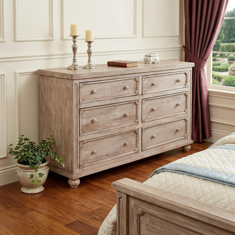 Commode 6 tiroirs Aruba Natural