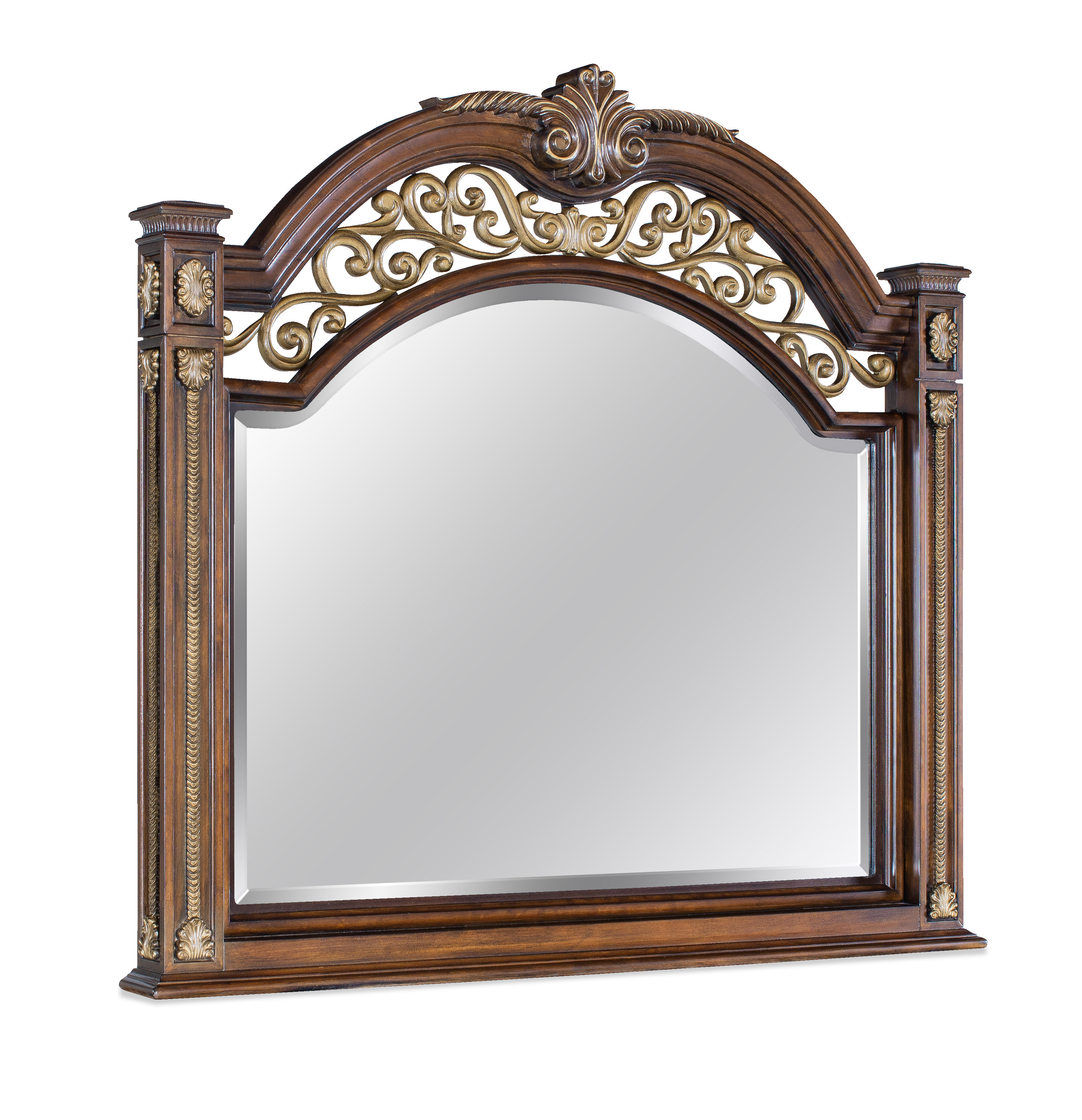 Astoria Grand Petar Collection Decorative Carved Dresser Top Mirror ...