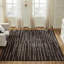 Urban Ridge Wool Hand Knotted Area Rug in Espresso Lines-69313645