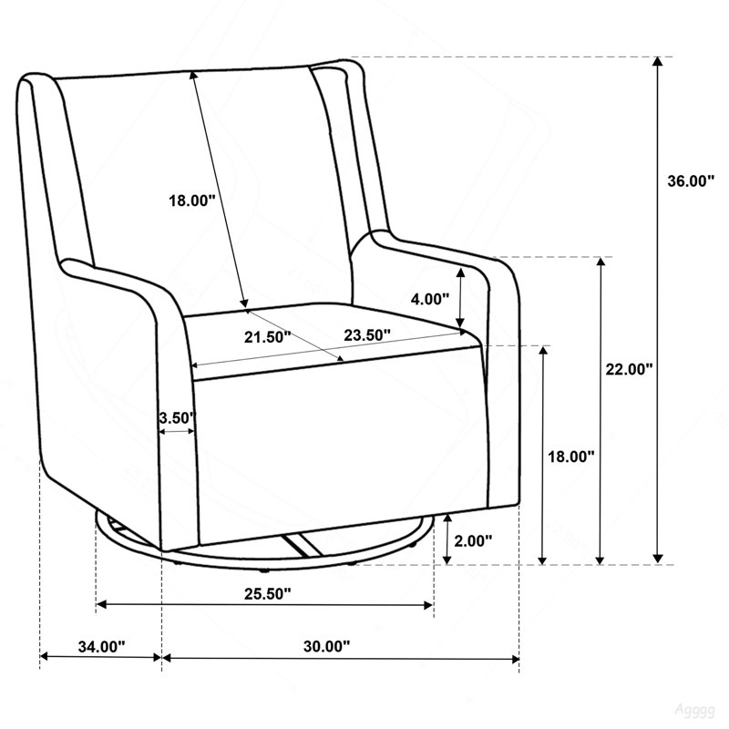 Fauteuil oscillant Omari Beige, Beige