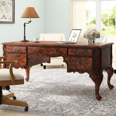 Jory Solid Wood Executive Desk