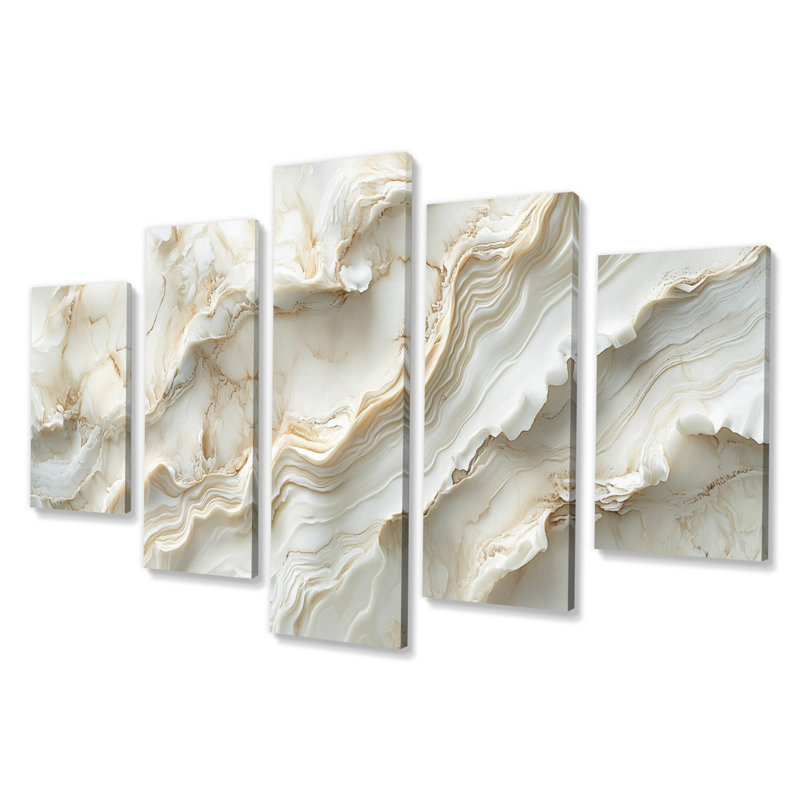 Obbe - Art mural marbré - Art mural moderne sur toile