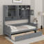 Lit de jour simple en bois avec tiroirs-984607149