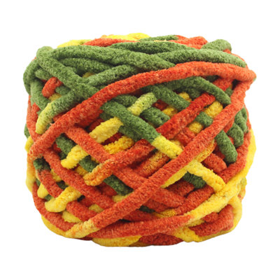 Kiting Crochet Hand-woven Thick Ice Bar Yarn Handcrafted DIY Crochet Sweater Doll Yarn Segment Dyed Scarf Yarn