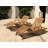 Renisha Outdoor Teak Wood Chaise Lounge