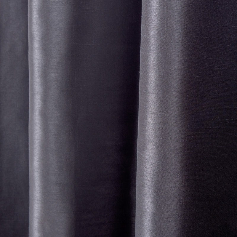 Julianni Blackout Curtain Pair, Dark Gray, 52" W x  63" H