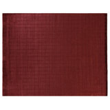 Blocks handloomed Viscose Red Area Rug