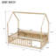 Lits de rangement, lit simple en bois de pin, maison de ferme pour enfants