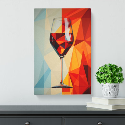 Wine Geometric No.2 - No Frame Print