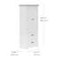 Solid Wood Rectangle Accent Cabinet