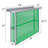 Open Base Stainless Steel Work Table Includes 1.5" backsplash 14 in. W x 48 in. D-91886748