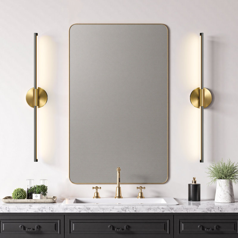 Buchan Dimmable LED Bath Bar, Gold