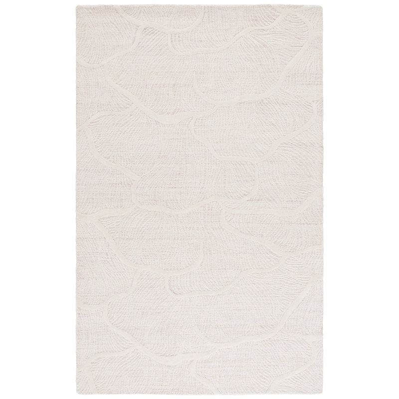 Tapis en laine touffeté à la main Naohiro 402, Rectangle 4pi x 6 pi