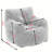 Aeri Compression Medium Adult Soft Fabric Bean Bag Chair With Foam Filled-1289593133
