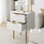 Ayca 40cm W Solid + Manufactured Wood Bedside Table