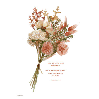 «Let Us Live Like Flowers On Canvas» par Molly Mattin, reproduction