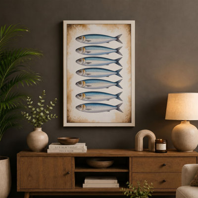 Six Silvered Specimens Vintage - Wrapped Canvas