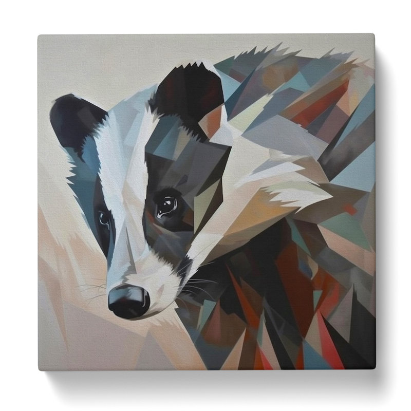 Badger Abstract No.1 - No Frame Print, 35cm H x 35cm W x 3cm D