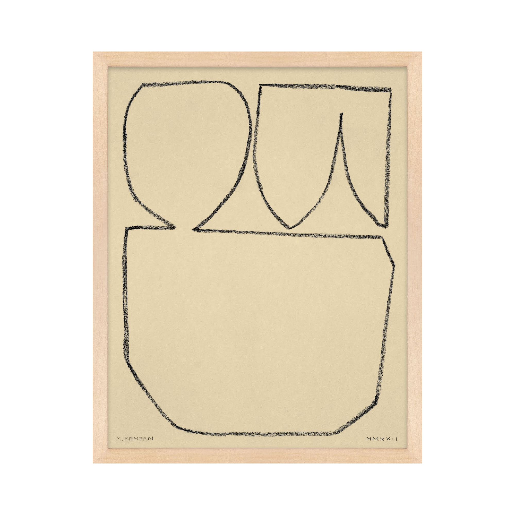 Sand 2 by Michael Kempen, Maple Framed, 24" W x 30" H
