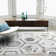 Aurora AU12 Crystal Metallic Silver Area Rug