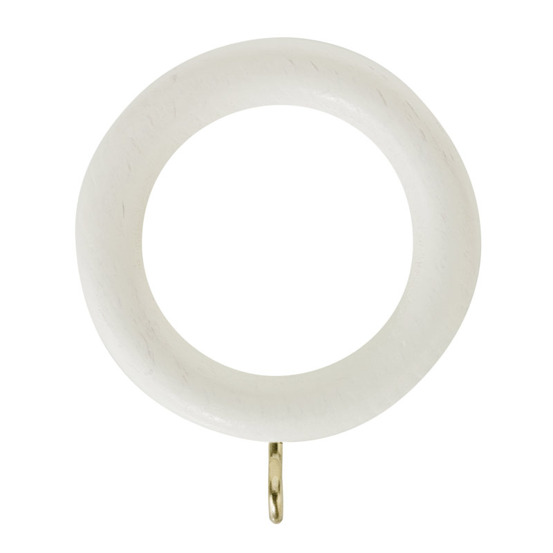 Keswick Curtain Rings, Linen White, 3.5cm
