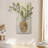 3D Abstract Natural Sandstone Handmade Sculpture With Artificial Plants Wall Decor