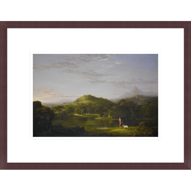 The Good Shepherd by Thomas Cole -Framed Giclee Print, H 13,04 po x l 16,75 po